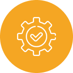 Smart home installation icon - Ring camera, thermostat, ceiling fan