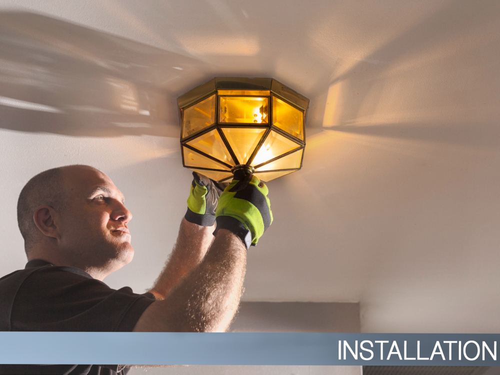 Smart home installation ceiling fan thermostat service